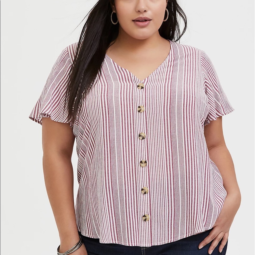 Torrid Striped Blouse